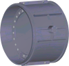 Клапан обратный поворотный с демпфером под приварку 19лс20р DN 2400 PN 0,1 МПа ХЛ1, корпус ст. 09Г2С