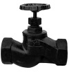 Клапан запорный сальниковый муфтовый ручной 15кч33п DN 80 PN 1,6 МПа У3, корпус чугун, класс герметичности «С» по ГОСТ 9544-2015