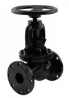 Клапан запорный сальниковый фланцевый ручной 15кч16нж DN 40 PN 2,5 МПа У3, корпус чугун, класс герметичности «С» по ГОСТ 9544-2015