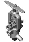 Клапан (вентиль) запорный под приварку ручной 1с-11-1М DN 10 PN 10,0 МПа Т450 °С, корпус ст. 20