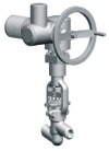 Клапан (вентиль) запорный под приварку с электроприводом (792-Э-0а-01) 1054-40-Э DN 40 PN 37,3 МПа Т280 °С , корпус ст. 20