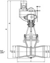 Клапан регулирующий под приварку с электроприводом (ПЭМ-В3-630-25-36У) 18c-5-5Э-01 DN 300 PN 6,3 МПа Т425 °С, корпус ст. 25Л