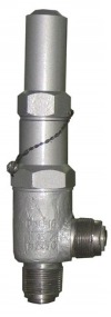 Клапан предохранительный пружинный сальниковый цапковый без приспособления для принудительного открытия 17с11нж DN 25 PN 1,6 МПа У1, корпус ст. 20Л, класс герметичности «В» по ГОСТ 9544-2015