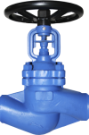 Клапан запорный сильфонный под приварку ручной 15лс66нж DN 150 PN 1,6 МПа ХЛ1, корпус ст. 09Г2С, класс герметичности «А» по ГОСТ 9544-2015
