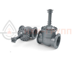 Задвижка стальная литая клиновая с выдвижным шпинделем DN 150 PN 100