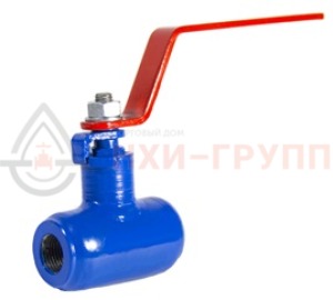 Шаровой кран цельносварной проходной неполнопроходной муфтовый ручной КШ-Ц.П.НП.М.Р.НХИ.025/020.040.02.ХЛ1 DN 25/20 PN 4 МПа, корпус ст. 09Г2С, класс герметичности «А» по ГОСТ 9544-2015 (газ)