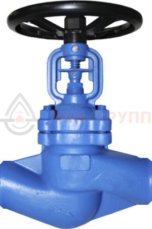 Запорный клапан сильфонный под приварку ручной 15нж66п1 DN 80 PN 4 МПа УХЛ1, корпус ст. 08Х18Н9М2Л, класс герметичности «А» по ГОСТ 9544-2015