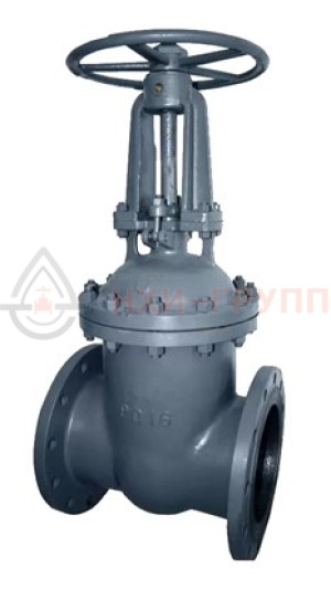 Клиновая задвижка литая с выдвижным шпинделем фланцевая ручная 30с41нж DN 300 PN 1,6 МПа У1, корпус ст. 20Л, класс герметичности «А» по ГОСТ 9544-2015