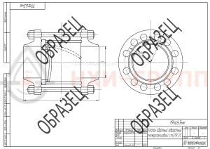 Обратный клапан поворотный межфланцевый (стяжное в сборе) 19лс63нж DN 100 PN 6,3 МПа ХЛ1, корпус ст. 09Г2С