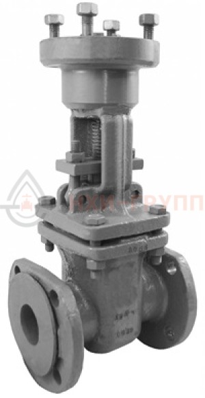 Клиновая задвижка литая с выдвижным шпинделем фланцевая под электропривод 30с964нж DN 100 PN 2,5 МПа У1, корпус ст. 20Л, класс герметичности «А» по ГОСТ 9544-2015