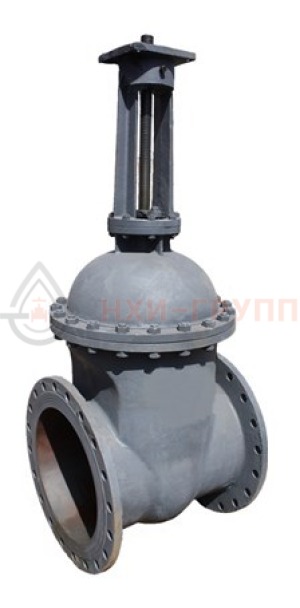 Клиновая задвижка литая с выдвижным шпинделем фланцевая под электропривод 30с964нж DN 250 PN 2,5 МПа У1, корпус ст. 20Л, класс герметичности «А» по ГОСТ 9544-2015