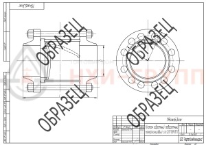 Обратный клапан поворотный межфланцевый (стяжное в сборе) 19нж63нж DN 50 PN 6,3 МПа УХЛ1, корпус ст. 12Х18Н10Т