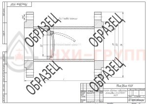 Обратный клапан поворотный фланцевый 19нж38нж DN 100 PN 4 МПа УХЛ1, корпус ст. 12Х18Н10Т
