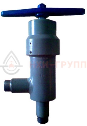 Угловой клапан запорный сальниковый под приварку ручной 22лс69нж DN 15 PN 40 МПа ХЛ1, корпус ст. 18ХГ, класс герметичности «С» по ГОСТ 9544-2015