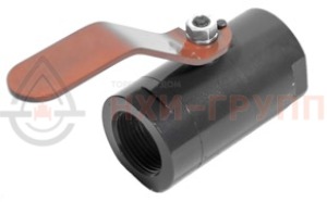 Кран шаровой разборный проходной полнопроходной муфтовый ручной КШ-Р.П.ПП.М.Р.НХИ.025.016.01.У DN 25 PN 1,6 МПа, корпус ст. 20, класс герметичности «А» по ГОСТ 9544-2015