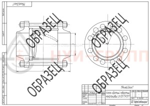 Обратный клапан поворотный межфланцевый (стяжное в сборе) 19нж63нж1 DN 50 PN 6,3 МПа УХЛ1, корпус ст. 10Х17Н13М2Т