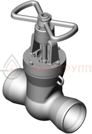 Запорная задвижка под приварку ручная 2с-25-2Н DN 200 PN 6,3 МПа Т425 °С, корпус ст. 25Л