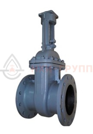 Клиновая задвижка литая с выдвижным шпинделем фланцевая под электропривод 30с999нж DN 100 PN 2,5 МПа У1, корпус ст. 20Л, класс герметичности «А» по ГОСТ 9544-2015