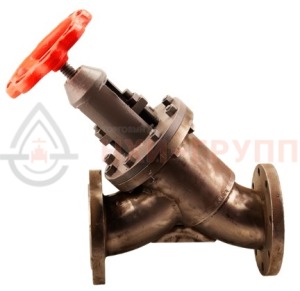 Запорный клапан сальниковый прямоточный фланцевый ручной 13тн2п DN 200 PN 1,12 МПа УХЛ1, корпус ст. ВТ1-0, класс герметичности «А» по ГОСТ 9544-2015