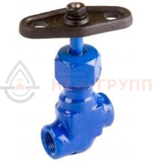 Запорный клапан сальниковый муфтовый ручной 15нж6бк DN 15 PN 2,5 МПа У1, корпус ст. 12Х18Н10Т, класс герметичности «В» по ГОСТ 9544-2015