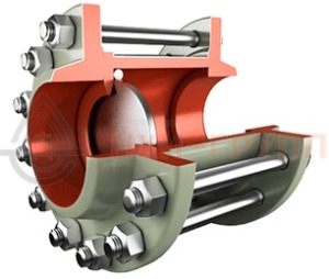 Обратный клапан поворотный межфланцевый (стяжное в сборе) 19с38нж DN 80 PN 4 МПа У1, корпус ст. 20