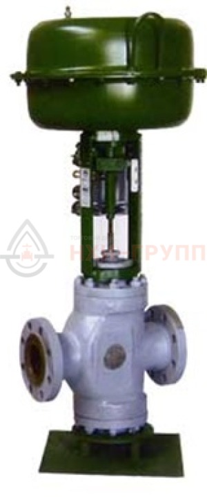 регулирующий клапан сильфонный двухседельный фланцевый "после себя" нормально открытый 25нж90нж DN 25 PN 4 МПа УХЛ1 с МИМ, корпус ст. 12Х18Н9ТЛ