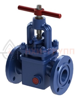 Запорный клапан сальниковый с обогревом фланцевый ручной 13нж18п DN 100 PN 1,6 МПа УХЛ1, корпус ст. 12Х18Н9ТЛ, класс герметичности «А» по ГОСТ 9544-2015