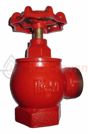 Запорный клапан сальниковый муфта-цапковый ручной 15кч11р DN 50 PN 1,6 МПа У3, корпус чугун, класс герметичности «А» по ГОСТ 9544-2015