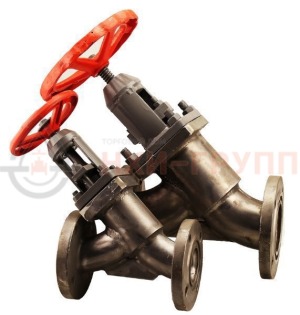 Запорный клапан сальниковый прямоточный фланцевый ручной 13тн2п DN 80 PN 1,12 МПа УХЛ1, корпус ст. ВТ1-0, класс герметичности «А» по ГОСТ 9544-2015