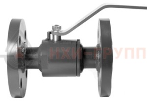 Шаровой кран разборный проходной полнопроходной фланцевый ручной КШ-Р.П.ПП.Ф.Р.НХИ.025.100.01.У DN 25 PN 10 МПа, корпус ст. 20, класс герметичности «А» по ГОСТ 9544-2015