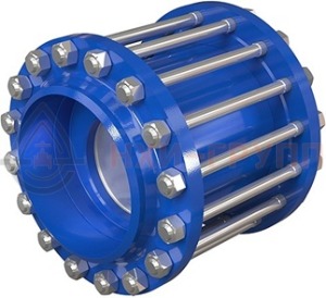 Обратный клапан поворотный межфланцевый (стяжное в сборе) 19нж63нж DN 150 PN 6,3 МПа УХЛ1, корпус ст. 12Х18Н10Т