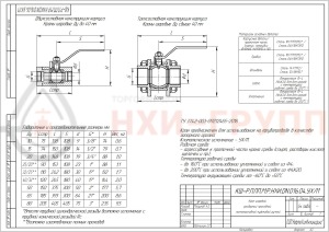 Шаровой кран разборный проходной полнопроходной муфтовый ручной КШ-Р.П.ПП.М.Р.НХИ.032.016.04.УХЛ1 DN 32 PN 1,6 МПа, корпус ст. 10Х17Н13М2Т, класс герметичности «А» по ГОСТ 9544-2015