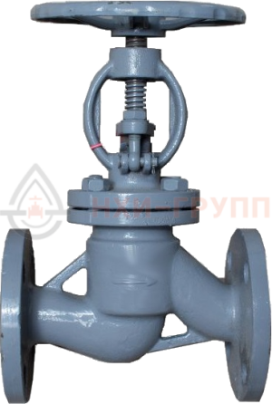 Запорный клапан сальниковый фланцевый ручной 15с22п DN 50 PN 4 МПа У1, корпус ст. 25Л, класс герметичности «А» по ГОСТ 9544-2015