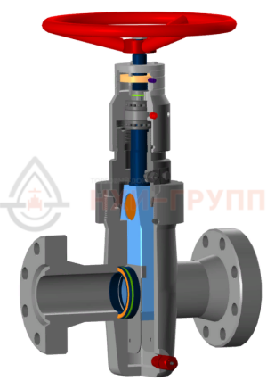 Задвижка шиберная маслозаполненная фланцевая ручная ЗМС-65х21/35ф DN 65 (2 ⁹⁄₁₆") Pр 21/35 МПа (3000/5000 psi) ХЛ1/УХЛ1, класс герметичности «А» по ГОСТ 9544-2015