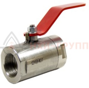 Шаровой кран разборный проходной полнопроходной муфтовый ручной КШ-Р.П.ПП.М.Р.НХИ.015.063.03.УХЛ1 DN 15 PN 6,3 МПа, корпус ст. 12Х18Н10Т, класс герметичности «А» по ГОСТ 9544-2015