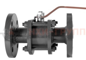 Шаровой кран разборный проходной неполнопроходной фланцевый ручной КШ-Р.П.НП.Ф.Р.НХИ.100/080.063.01.У DN 100/80 PN 6,3 МПа, корпус ст. 20, класс герметичности «А» по ГОСТ 9544-2015