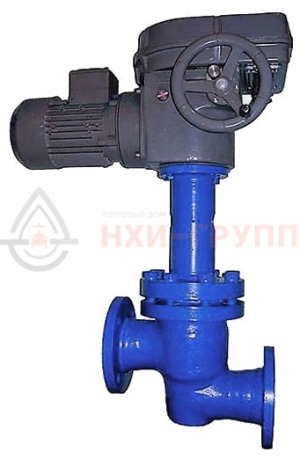 Запорный клапан сильфонный фланцевый под электропривод 14нж917п DN 80 PN 1 МПа УХЛ1, корпус ст. 12Х18Н10Т, класс герметичности «В» по ГОСТ 9544-2015