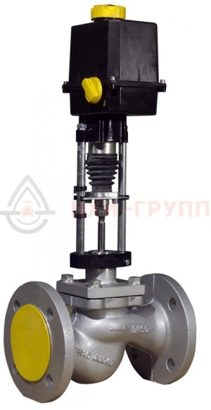 регулирующий клапан односедельный фланцевый 25ч945нж DN 250 PN 1,6 МПа У3 (Kvy - ? м?/ч) с ЭИМ, корпус чугун