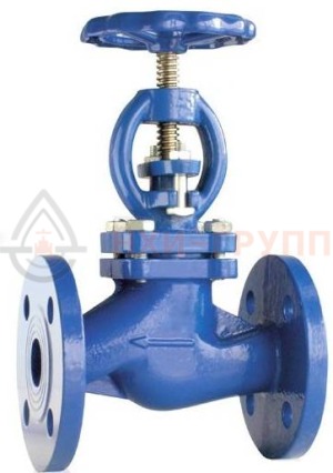 Запорный клапан сальниковый фланцевый ручной 15лс22п DN 100 PN 4 МПа ХЛ1, корпус ст. 09Г2С, класс герметичности «А» по ГОСТ 9544-2015