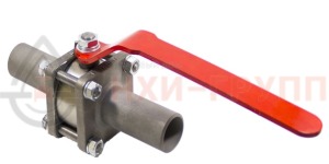 Шаровой кран разборный проходной полнопроходной под приварку ручной КШ-Р.П.ПП.П.Р.НХИ.080.100.03.УХЛ1 DN 80 PN 10 МПа, корпус ст. 12Х18Н10Т, класс герметичности «А» по ГОСТ 9544-2015