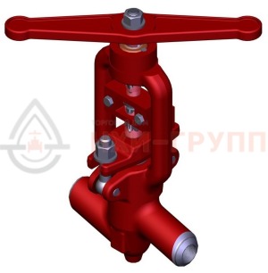 регулирующий клапан под приварку ручной 10с-1 DN 10 PN 10 МПа Т450 °С, корпус ст. 20
