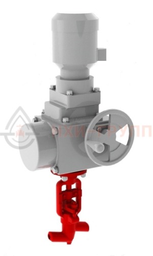 регулирующий клапан под приварку с электроприводом (ПЭМ-А29У) 10с-5-3Э DN 32 PN 10 МПа Т450 °С, корпус ст. 20