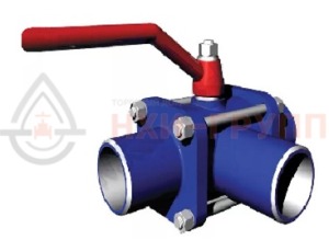Шаровой кран разборный трехходовой полнопроходной под приварку ручной КШ-Р.ТХ.ПП.П.Р.НХИ.065.025.01.У DN 65 PN 2,5 МПа, корпус ст. 20, класс герметичности «А» по ГОСТ 9544-2015