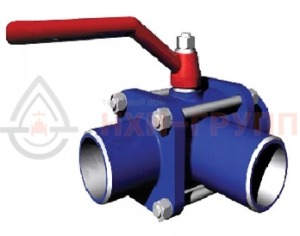 Шаровой кран разборный трехходовой неполнопроходной под приварку ручной КШ-Р.ТХ.НП.П.Р.НХИ.125/100.016.01.У DN 125/100 PN 1,6 МПа, корпус ст. 20, класс герметичности «А» по ГОСТ 9544-2015