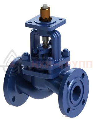 Запорный клапан сальниковый фланцевый под электропривод 15лс965нж DN 25 PN 1,6 МПа ХЛ1, корпус ст. 09Г2С, класс герметичности «А» по ГОСТ 9544-2015