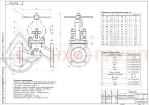 Запорный клапан сальниковый фланцевый ручной 15нж22нж DN 40 PN 4 МПа УХЛ1, корпус ст. 07Х20Н25МЗД2ТЛ, класс герметичности «А» по ГОСТ 9544-2015