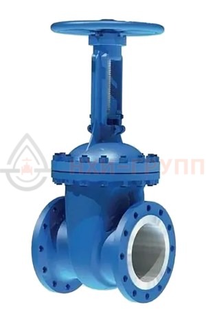 Клиновая задвижка литая с выдвижным шпинделем фланцевая ручная 30лс64нж DN 400 PN 2,5 МПа ХЛ1, корпус ст. 20ГЛ, класс герметичности «А» по ГОСТ 9544-2015