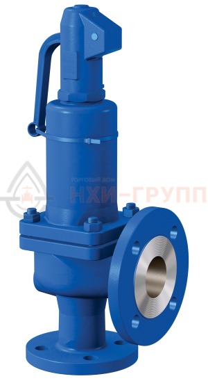 Предохранительный клапан пружинный сильфонный фланцевый с приспособлением для принудительного открытия СППК5РС 80-160нж1 28нж23нж1 DN 80/100 PN 16,0/4 МПа УХЛ1, корпус ст. 12Х18Н12М3ТЛ, класс герметичности «В» по ГОСТ 9544-2015