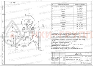 Запорный клапан сальниковый фланцевый под электропривод 15лс965п DN 32 PN 1,6 МПа ХЛ1, корпус ст. 09Г2С, класс герметичности «А» по ГОСТ 9544-2015