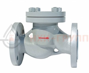 Обратный клапан пружинный фланцевый 16с81нж DN 150 PN 1,6 МПа У1, корпус ст. 25Л